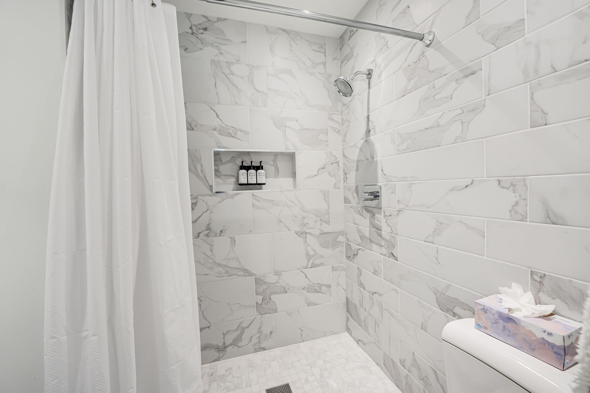 En-suite bathroom, walk-in shower